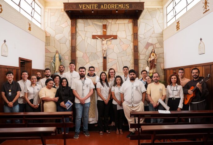 Colaboradores da Sede Provincial Celebram Páscoa na Capela do Convento São Francisco de Assis