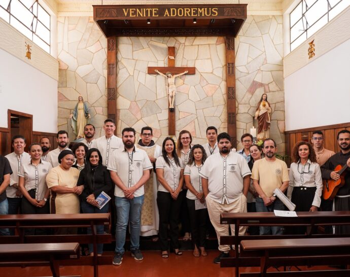 Colaboradores da Sede Provincial Celebram Páscoa na Capela do Convento São Francisco de Assis